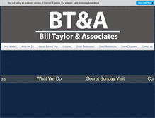 Tablet Screenshot of billtaylor.org